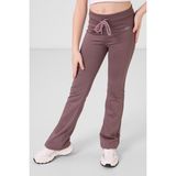 Gül Kurusu Esnek Standart Fit Basic Performans Ispanyol Paça Kız Çocuk Tayt - 75193 - 11 - 12 Yaş
