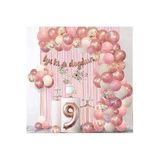 Gül Kurusu Iyiki Doğdun 1 Yaş Balon Zincir Set, 25784378543576