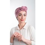 Gül Kurusu Pratik Hazır Geçmeli Tesettür Bone Kesik Elyaf Sade 2111_18