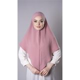 Gül Kurusu Pratik Hazır Geçmeli Tesettür Eşarp Aerobin Kumaş Düz Hijab 2309_18