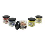 Gül Mum Handmade Kokulu Mum Limon Çilek Okyanus Vanilya Çikolata Büyük Cam Kavanoz - 30'li Paket