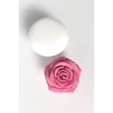 Gül Mum Silikon Kalıp - Rose Kalıp, Orta Boy Gül, Şakayık Şeklinde Mum Kalıbı 7 x 8.2 cm - Beyaz - Adet