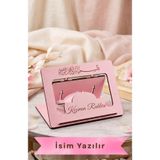 GÜL MZC Kişiye Özel Ahşap Rahle ve Kitap Okuma Standı - Hediyelik Masaüstü Tablet Standı
