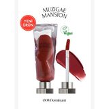 Gül Özlü, Kadife Bitiş Sunan, Nemlendirici ve Kalıcı Tint MUZIGAE MANSION Objet Liquid 008 Dominant