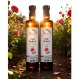 Gül Sirkesi Filtresiz Katkısız Doğal Fermantasyon - Rose Vinegar (500 ml x2 Adet, Gül)