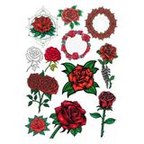 Gül Sticker Set 15 Parça Telefon, Tablet, Defter, Laptop Sticker