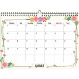 Gül Tasarım Atölyesi 2027 Aylık Defter ve Duvar Planlama-A4 Ebat ve Spiralli