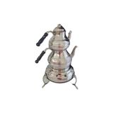 Gülayşenin Dünyası Mardin Bakır Üzüm Motifli Isıtıcı Ocaklı Çaydanlık - DESEN