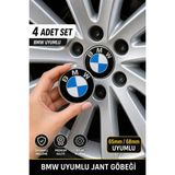 Gülcan Auto Bmw Çelik Jant Göbek Arması 65-68MM (4 Adet) - Mavi - 17 inç