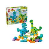 Gülce Design 10451 Lego Duplo 3'ü1 Arada Tekerlekli Dinozorlar 103 parça +3 yaş Kız Erkek Çocuk Oyuncak Eğitici O