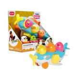 Gülce Design 73147 Tomy, 2si1 arada Uçak ve Saklambaçlı Yumurtalar, 12-36 ay Kız Erkek Çocuk Oyuncak Eğitici Oyun