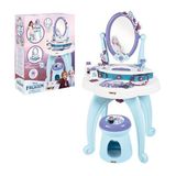 Gülce Design 7600320244 Frozen 2IN1 Güzellik Masası -Smoby Kız Erkek Çocuk Oyuncak Eğitici Oyuncaklar