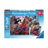Gülce Design 80250 Spider-man 3x49 parça Ravensburger Puzzle Kız Erkek Çocuk Oyuncak Eğitici Oyuncaklar