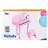 Gülce Design BAO-1403 0213 Mikrofonlu 37 Tuşlu Mp3 Çalar Büyük Pembe Piyano Kız Erkek Çocuk Oyuncak Eğitici Oyunc