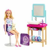 Gülce Design Barbie Işıltı Dolu Spa Günü Oyun Seti HCM82 Kız Erkek Çocuk Oyuncak Eğitici Oyuncaklar