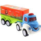 Gülce Design Çek Bırak Mini Sevimli Turuncu Tır Kız Erkek Çocuk Oyuncak Eğitici Oyuncaklar