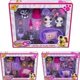Gülce Design CL2105 5 Li Köpek Miniş Oyuncak Evcilik Seti Kız Erkek Çocuk Oyuncak Eğitici Oyuncaklar