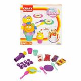 Gülce Design Crafy Buzzy Muzzy Dondurma Oyun Hamuru Seti 200 g 22 Parça Kız Erkek Çocuk Oyuncak Eğitici Oyuncakla