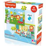 Gülce Design Fisher Price Baby Railway & Bedtime 2’si 1 Arada Puzzle Kız Erkek Çocuk Oyuncak Eğitici Oyuncaklar