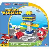 Gülce Design Harika Kanatlar 15 Parça Blok Jett'İn Havaalanı Kız Erkek Çocuk Oyuncak Eğitici Oyuncaklar