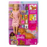Gülce Design HCK75 Barbie ve Yeni Doğan Köpekler Oyun Seti, Barbie ve Hayvanları Kız Erkek Çocuk Oyuncak Eğitici