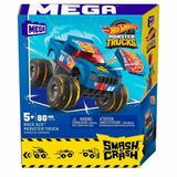 Gülce Design HMM49 MEGA™ Hot Wheels® Smash & Crash Race Ace™ Monster Truck 80 parça +5 yaş Kız Erkek Çocuk Oyunca