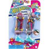 Gülce Design HXL17 Hot Wheels Skate Retro Temalı İkili Parmak Kaykay ve Ayakkabı Paketi Kız Erkek Çocuk Oyuncak E