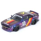 Gülce Design Inno 1/64 Nissan Silvia S14 Boss ROCKET BUNNY Purple Kız Erkek Çocuk Oyuncak Eğitici Oyuncaklar