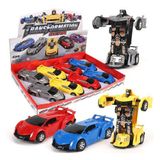 Gülce Design KNS-2017-5 Sürtmeli Robota Dönüşen Araba -Vardem Oyuncak Kız Erkek Çocuk Oyuncak Eğitici Oyuncaklar