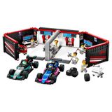 Gülce Design LEGO City F1 Garajı ve Mercedes-AMG ve Alpine Arabaları 60444 Kız Erkek Çocuk Oyuncak Eğitici Oyunca