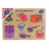 Gülce Design ONY-168-169 Ahşap Tutmalı Mutfak Gereçleri -Onyıl Oyuncak Kız Erkek Çocuk Oyuncak Eğitici Oyuncaklar