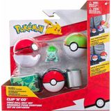 Gülce Design POK PKW2715 Pokemon Clip \'N\' Go Pokeball Kemer ve Bulbasaur -Necotoys Kız Erkek Çocuk Oyuncak Eğit