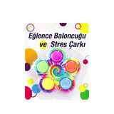 Gülce Design Pop İt Renkli Stres Çarkı Kız Erkek Çocuk Oyuncak Eğitici Oyuncaklar