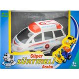 Gülce Design Sürtmeli Kırılmaz Kutulu Ambulans Kız Erkek Çocuk Oyuncak Eğitici Oyuncaklar