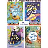 Gülce Kitap Siyer Atlası - Sevgili Peygamberim, Kuran Atlası, Soru ve Cevaplarla Bana Dinimi Anlat, Esmâü'l Hüsnâ Atlası (4 Kitap)