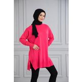 Gülce moda İNCE MERSERİZE OVERSİZE SALAŞ TRİKO TUNİK