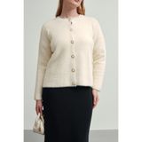 Gülce moda Kadın Yumoş Peluş Görünümlü Sakal Triko Hırka Ceket