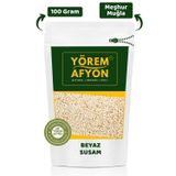 Gülçehre Meşhur Muğla Gökova Yöresinden Yerli Mahsul Doğal Çiğ Beyaz Susam {Sesamum Indicum} | 100Gr.