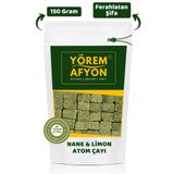 Gülçehre Nane & Limon Esintili Bitkisel Küp Atom Çayı, Glikozsuz Saf Pancar Şekerli Şifalı Bir Mola | 150Gr.