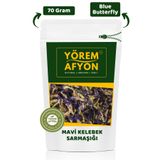 Gülçehre Renk Değiştiren Doğal Mavi Kelebek Sarmaşığı Çayı (Butterfly Pea Flower) {Clitoria ternatea} | 70Gr.