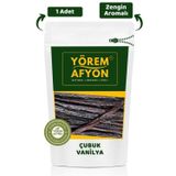 Gülçehre Yörem Afyon %100 Doğal Zengin Aromalı Yumuşak Çubuk Vanilya {Vanilla Planifolia} | 1 Adet 10-12Cm.