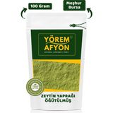 Gülçehre Yörem Afyon Bursa Gemlik Yöresinden Katkısız Taze Çekim Öğütülmüş Toz Zeytin Yaprağı (olea Europaea) | 100gr. - 100 gr