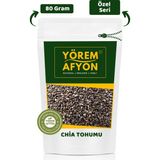 Gülçehre Yörem Afyon Diyetisyen Tavsiyeli Tok Tutan Yaşamın Enerji Kaynağı Chia Tohumu (Salvia Hispanica) | 80Gr. - 80 gr