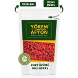 Gülçehre Yörem Afyon Doğanın Kırmızı Mucizesi Kadim Gençlik Sırrı Doğal Gojiberry, Kurt Üzümü (Lycium Barbarum) | 90GR. - 90 gr
