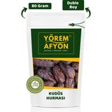Gülçehre Yörem Afyon Duble Boy Yumuşak Yeni Mahsul Karbonhidrat Deposu Kudüs Hurması | 80gr. - 80 gr