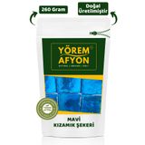 Gülçehre Yörem Afyon El Yapımı Tamamen Doğal Geleneksel Mavi Kızamık Şekeri, Lohusa Şekeri | 260Gr.