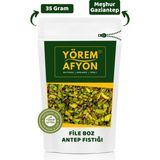 Gülçehre Yörem Afyon Gaziantep'in Yaratıcı Tarifler İçin Kavrulmamış Çiğ File Boz Antep Fıstığı (pistacia Vera) | 35Gr. - 35 gr