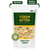 Gülçehre Yörem Afyon Giresun Yöresinden Kavrulmamış Glütensiz Çiğ Dilimlenmiş File Fındık (Corylus Avellana) | 80Gr. - 85 gr