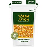 Gülçehre Yörem Afyon Konya'nın Bereketli Tarlalarından Katkısız Yüksek Patlama Oranlı Doğal Cin Mısır (zea Mays) | 1000Gr - 1 kg