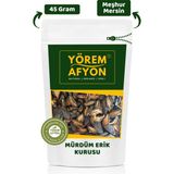 Gülçehre Yörem Afyon Mersin Yöresinden %100 Meyve Glütensiz Dilimlenmiş Mürdüm Erik Kurusu (Prunus Domestica) | 45Gr. - 45 gr
